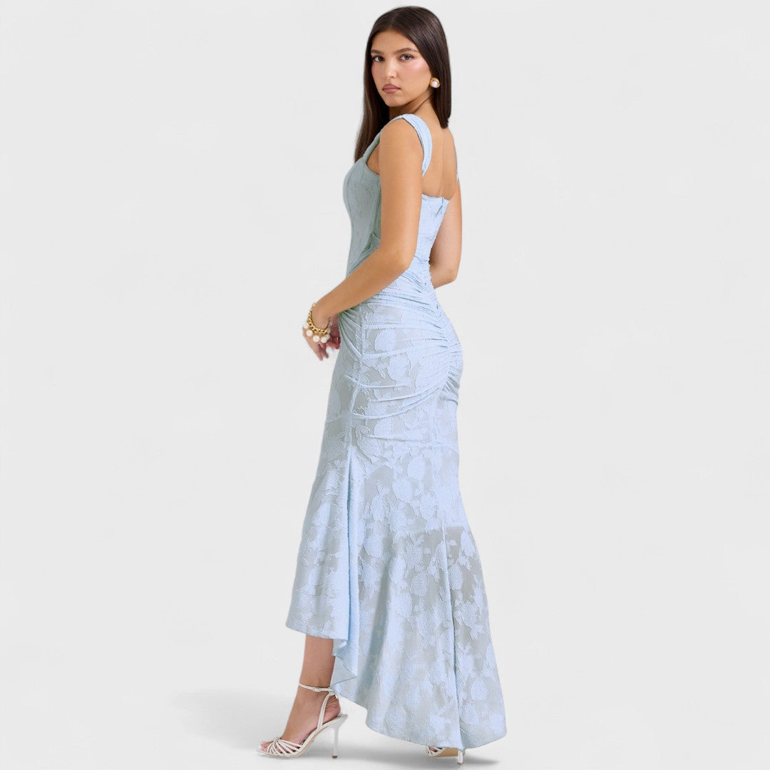 Carisia - Long Blue Dress