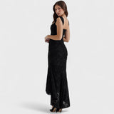 Carisia - Long Blue Dress