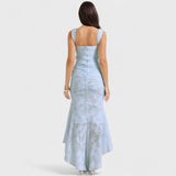 Carisia - Long Blue Dress