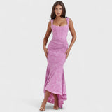 Carisia - Long Blue Dress