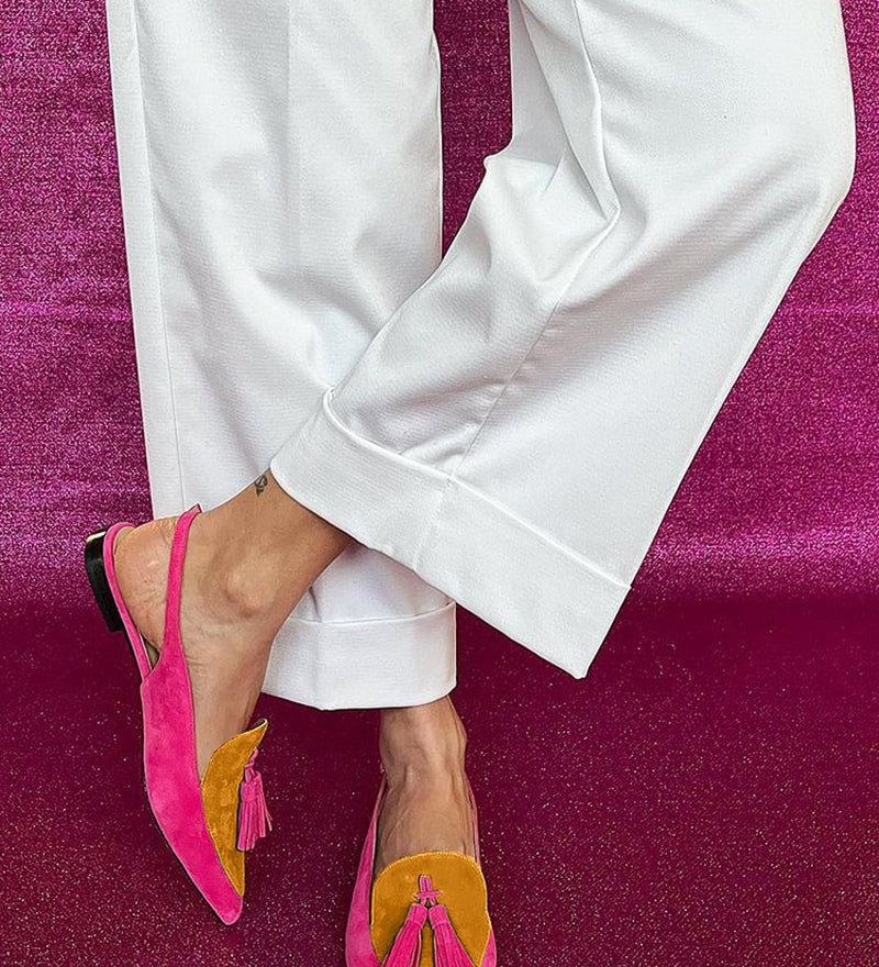 Loredana | Ballerina with Tassels and Thin Strap