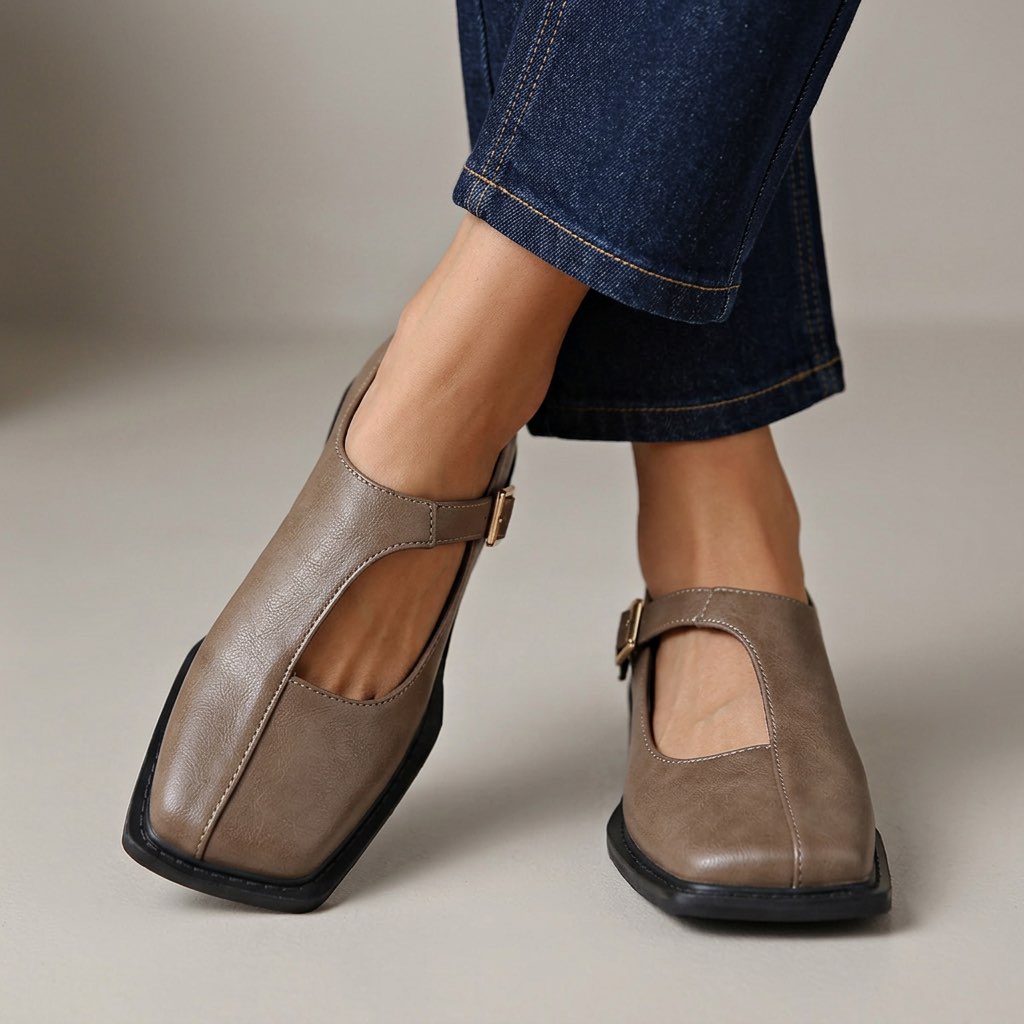 Rosalie | Timeless T-Strap Flats