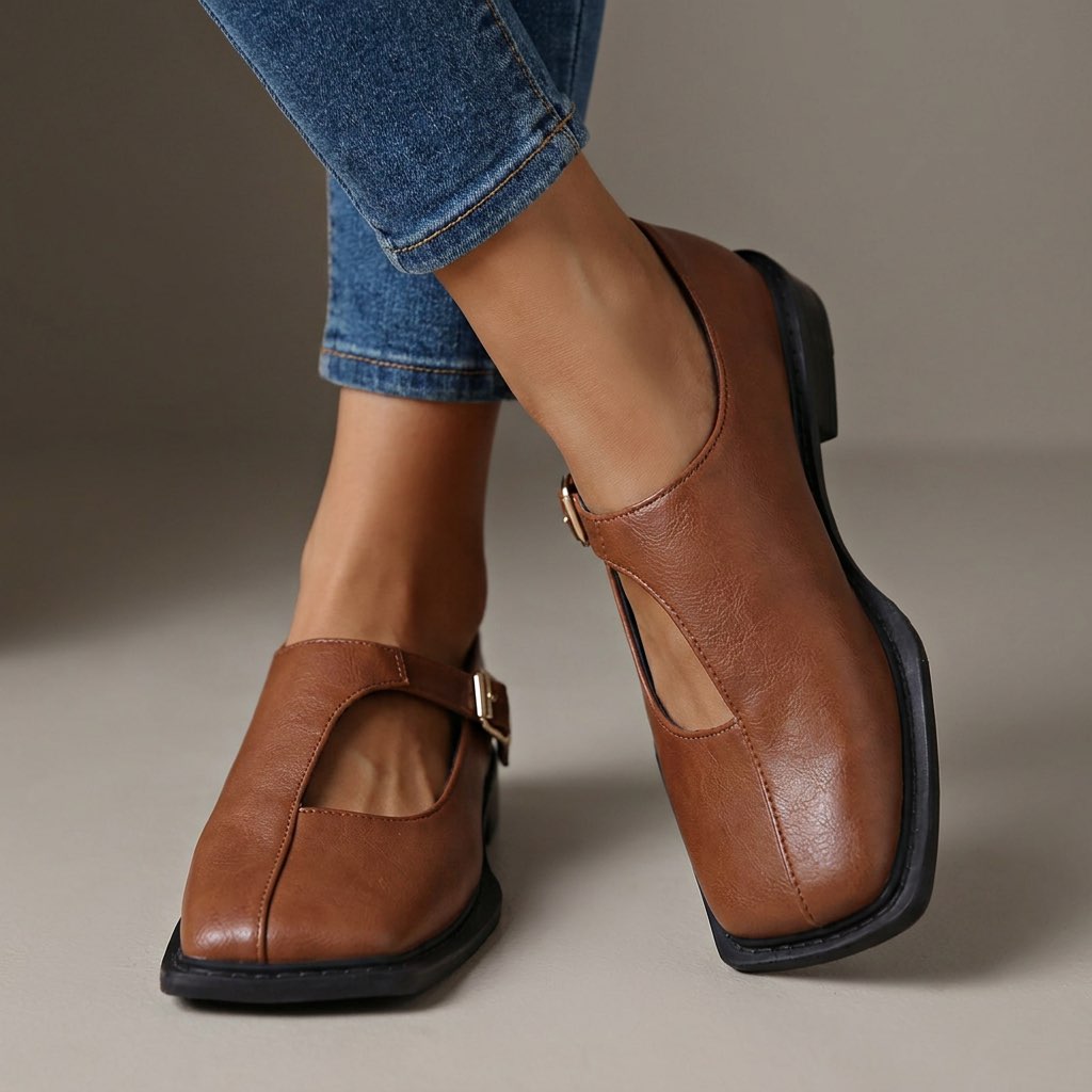 Rosalie | Timeless T-Strap Flats
