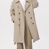 Classic Double-Breasted Trench Coat