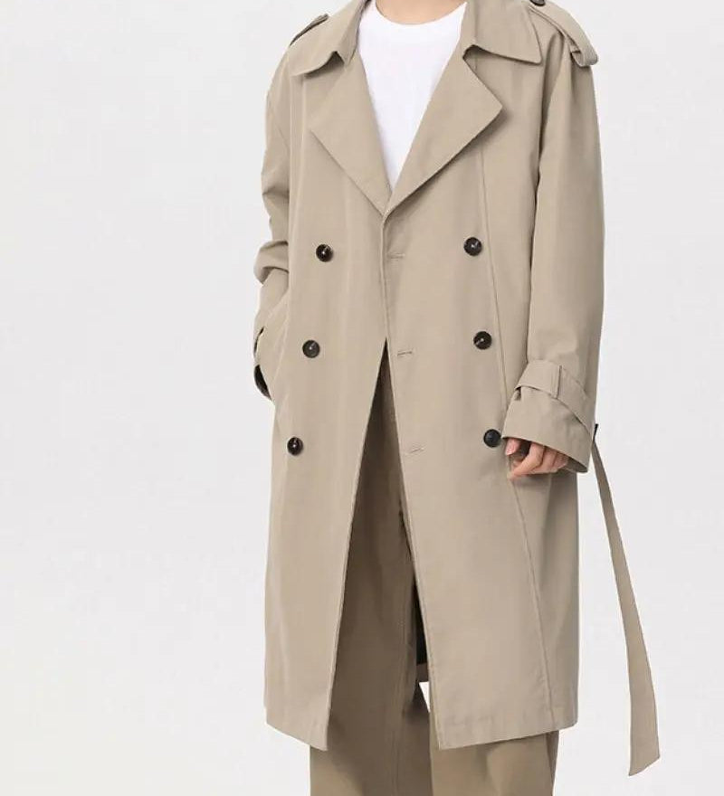 Classic Double-Breasted Trench Coat