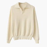 Polo Sweater from Woven Fabric