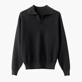Polo Sweater from Woven Fabric