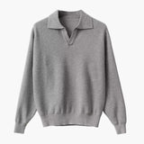 Polo Sweater from Woven Fabric