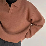 Polo Sweater from Woven Fabric