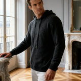 100% Cashmere Hooded Sweatshirt