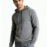 100% Cashmere Hooded Sweatshirt