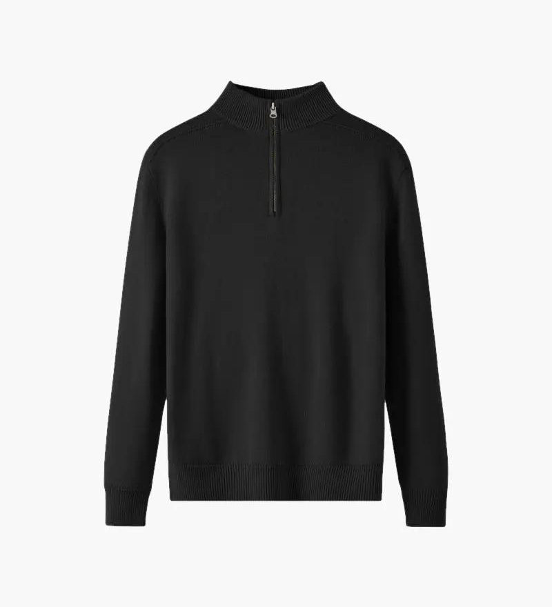 100% Merino Wool, Half Zip