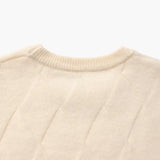 Round Neck Diamond Knit Sweater