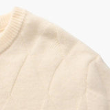 Round Neck Diamond Knit Sweater