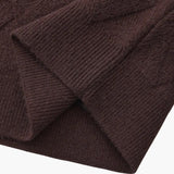 Round Neck Diamond Knit Sweater