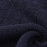 Round Neck Diamond Knit Sweater