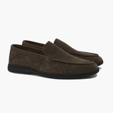 Quality Suede Moccasins - Black Soles