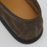 Quality Suede Moccasins - Black Soles