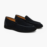 Quality Suede Moccasins - Black Soles
