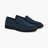Quality Suede Moccasins - Black Soles