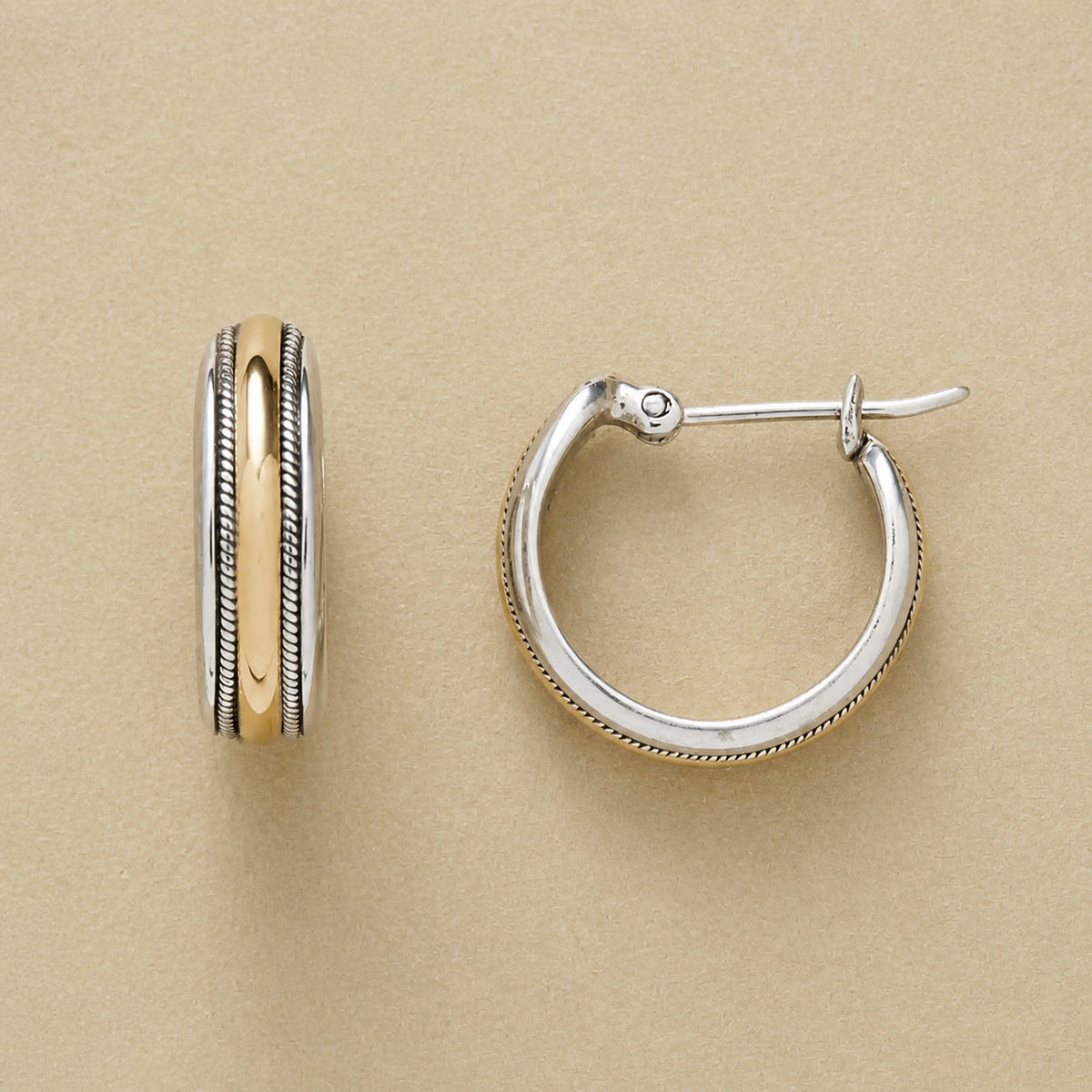 Shiny Gold Silver Dance Earrings