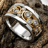 Hibiscus Crystal Garden Ring