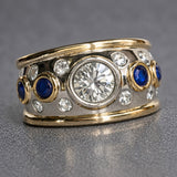 Retro Ring with Cubic Zirconia Coating