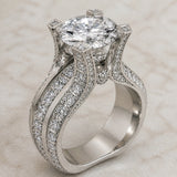 Crystal Luxe Statement Ring
