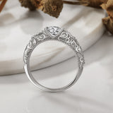Noble Silver Zircon Ring