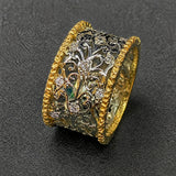 Hibiscus Zircon Ring