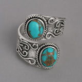 Vintage Silver Rosary with Turquoise Cross