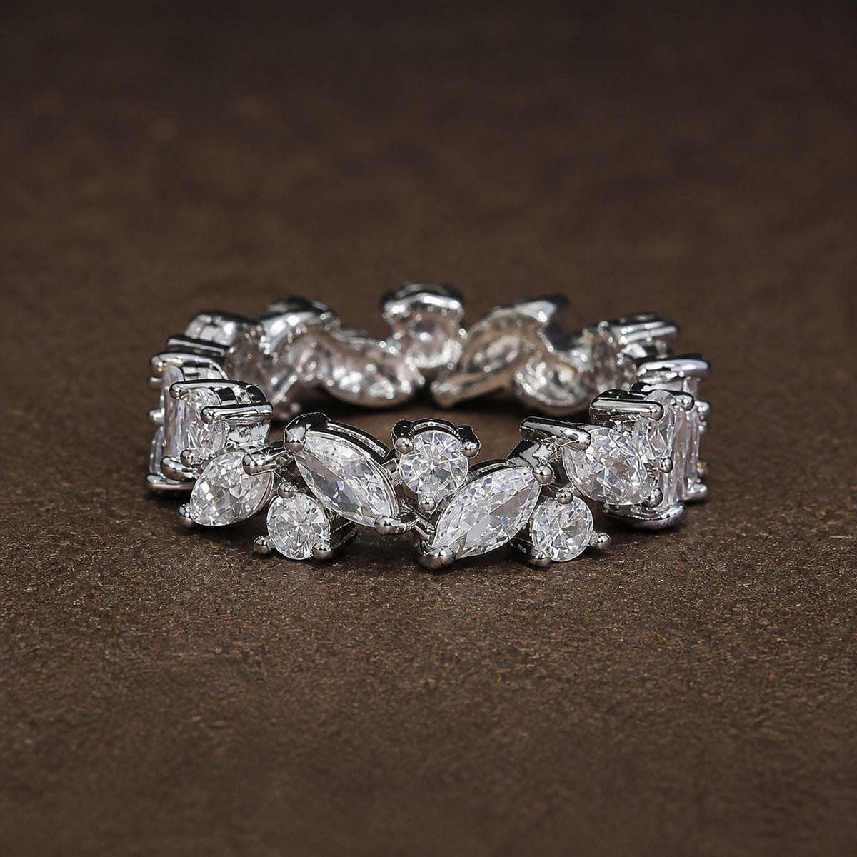 Eternal Clarity Ring with Vintage Marquise Crystals