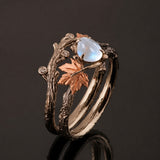 Aetherial Star Ring with Monolithic Moonstone