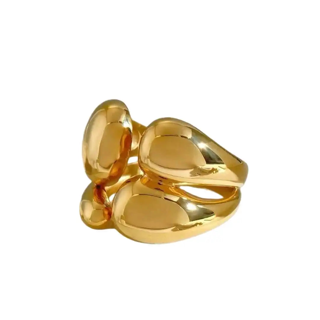 Two-Tone Stacking Ring Gold Silver