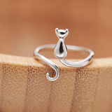 Adorable Cat Ring in Stainless Steel