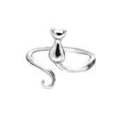 Adorable Cat Ring in Stainless Steel