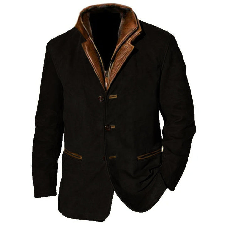 Men's Autumn Vintage Buckskin Jacket