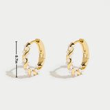 Hoop Earrings with Pearls