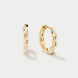 Hoop Earrings with Pearls