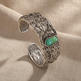 Teodora™ - Vintage Cuff Bracelet with Turquoise