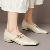 Marisol | Mary Jane Shoe with Two Straps and Broguing