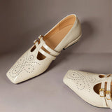 Marisol | Mary Jane Shoe with Two Straps and Broguing