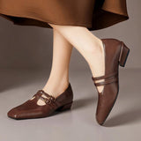 Marisol | Mary Jane Shoe with Two Straps and Broguing