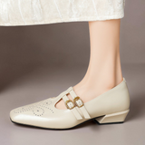 Marisol | Mary Jane Shoe with Two Straps and Broguing