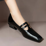 Marisol | Mary Jane Shoe with Two Straps and Broguing