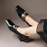 Marisol | Mary Jane Shoe with Two Straps and Broguing