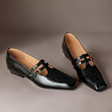 Marisol | Mary Jane Shoe with Two Straps and Broguing