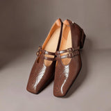 Marisol | Mary Jane Shoe with Two Straps and Broguing