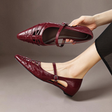 Quenby | Mary Jane Shoe with Mesh Design