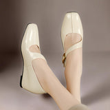 Viora | Leather Heeled Shoes Mary Jane